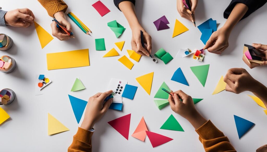 Printable paper games for creative learning